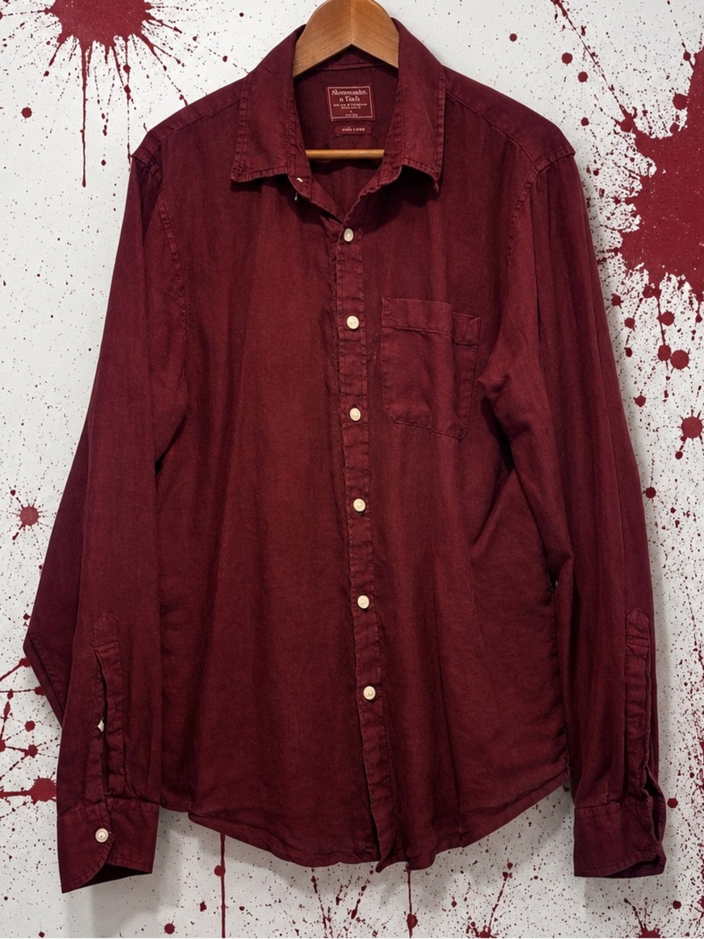 Abercrombie & Fitch linen shirt only very lightly worn out of a non-smoking home